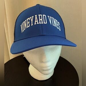 NWT Vineyard Vines Royal Blue Trucker Hat Snap-Back Adjustable; One Size
